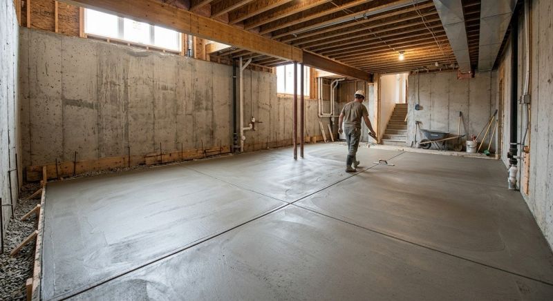 Basement Concrete Installation in Mc Donald, TN