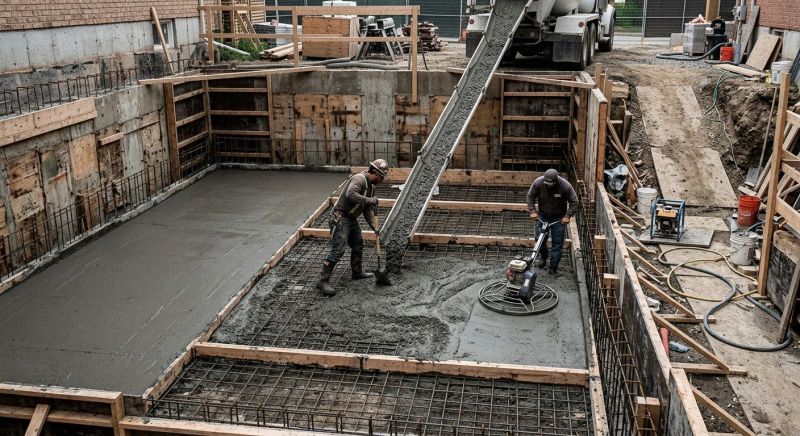 Basement Concrete Installation in Rossville, GA