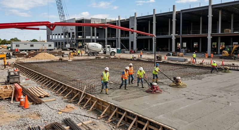Commercial Slab Construction in Ringgold, GA