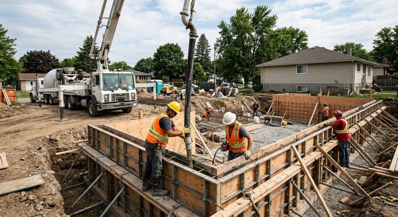 Foundation Wall Pouring in Trenton, GA